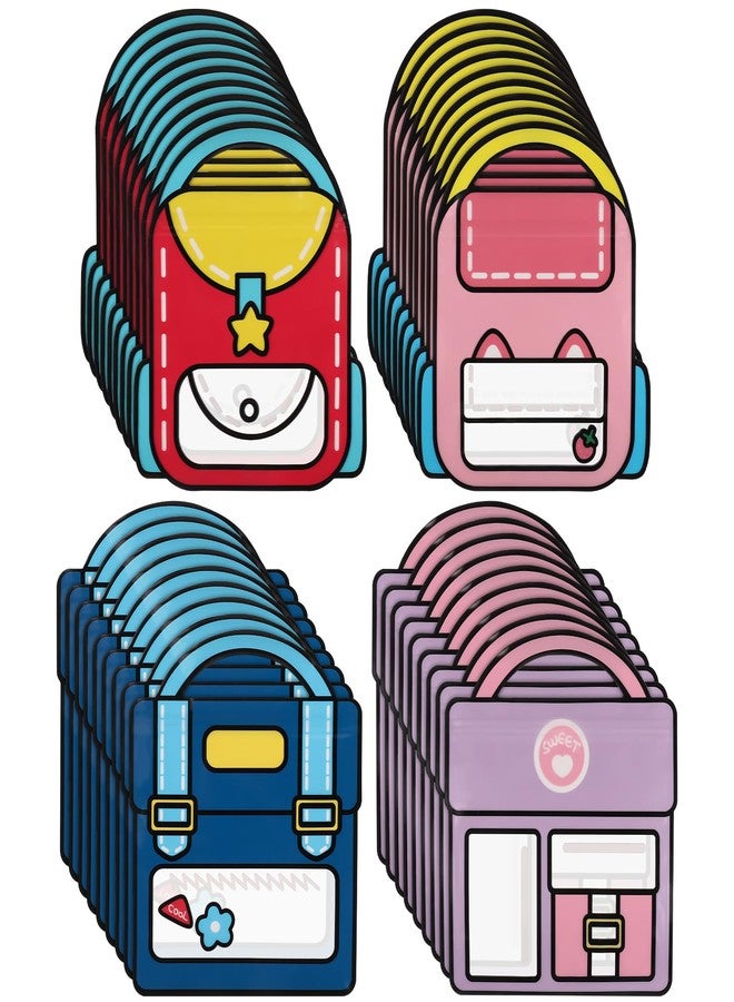 Ovveroche 36 PCS Bulk Gift Bags for Kids with Handle,Children Large Goodie Bags with Stand-up Bottom, Grip Seal Party Favor Bag, Students Back to School Treat Bag, Cute Snack Candy Bags for Birthday, Classroom - Image 1